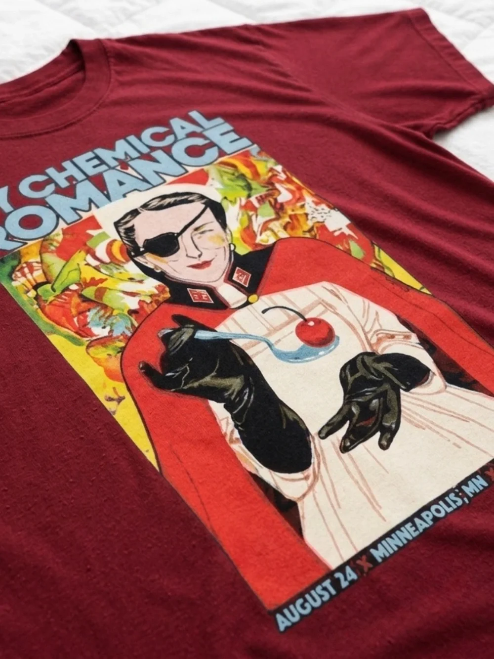 Men’s Vintage Graphic Tee - Red Romance Band Shirt